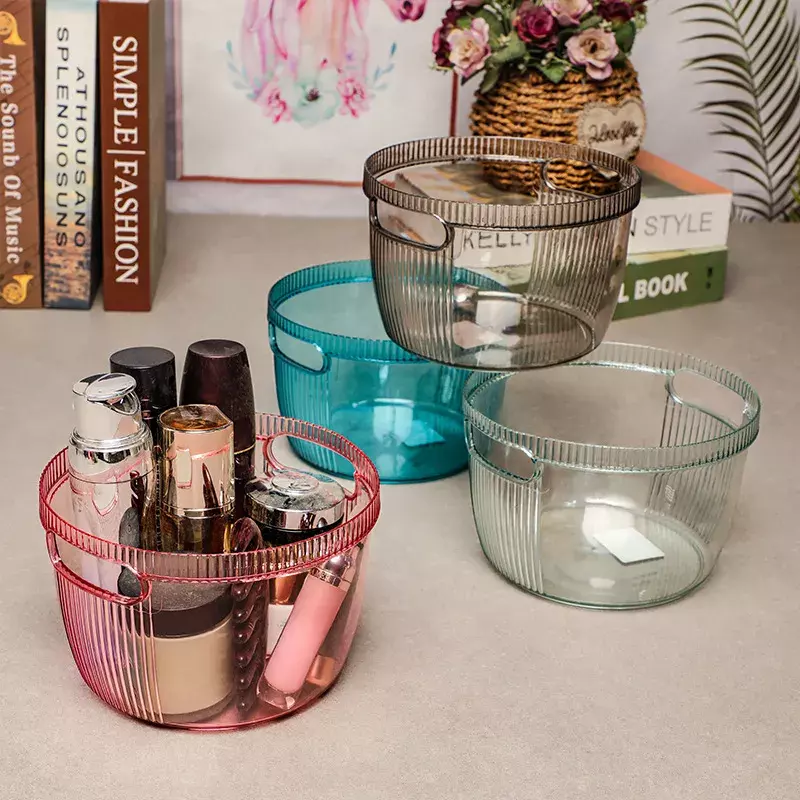 Multicolor Plastic Basket with Side Handle