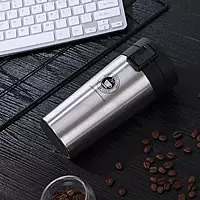 Vacuum Insulated Stainless Steel Tea Coffee Mug Thermos Flask Travel Mug 350 ML with Flip Lid Mesh Filter Hot and Cold for 6 Hours