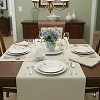 LAOPALA Pack of 33 Opalware Diva Classique Aster Blue 100% Hygienic & Dishwasher safe Dinner Set