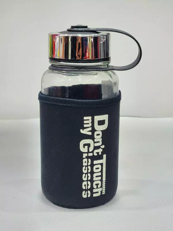 Borosilicate Glass Water Bottle With Cover