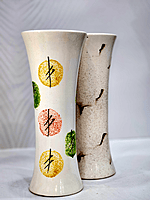Styllish White Printed Ceramic Vase