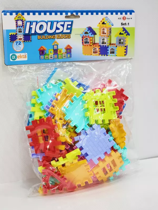 House Building block Multicolor Set