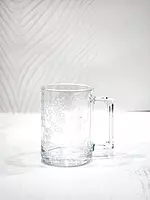 Designer Glass Tea/Coffee Mug with Handle
