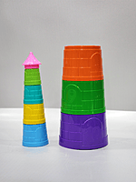 Rainbow Light House Stacking Toy