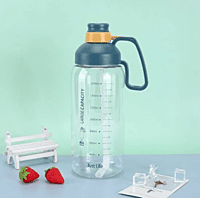 Motivational Water Bottle With a Straw and Handle