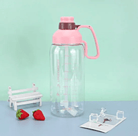 Motivational Water Bottle With a Straw and Handle