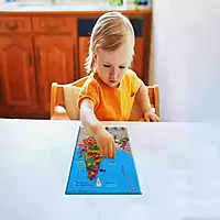 Wooden India Map Puzzle with Picture & States Name Educational Board for Kids, 18 Piece States Map