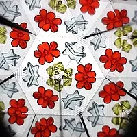 Pack of 12 Classic Kaleidoscopes Paper Tumble Wheel Magic Tin Tube Prism Lens