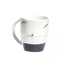 Ceramic Mug 350ml with Brown Distinctive Design