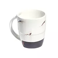 Ceramic Mug 350ml with Brown Distinctive Design