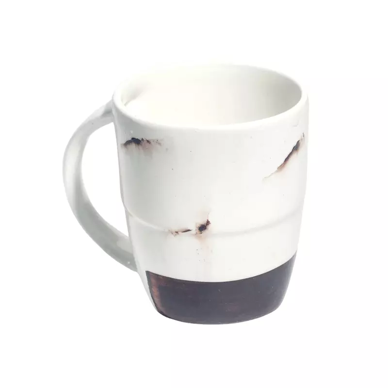 Ceramic Mug 350ml with Brown Distinctive Design