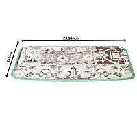 Gray Soft Rug Carpet Printed 23.5*15 inch