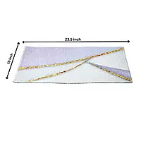 Gray Soft Rug Carpet Printed 23.5*15 inch