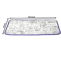 Gray Soft Rug Carpet Printed 23.5*15 inch