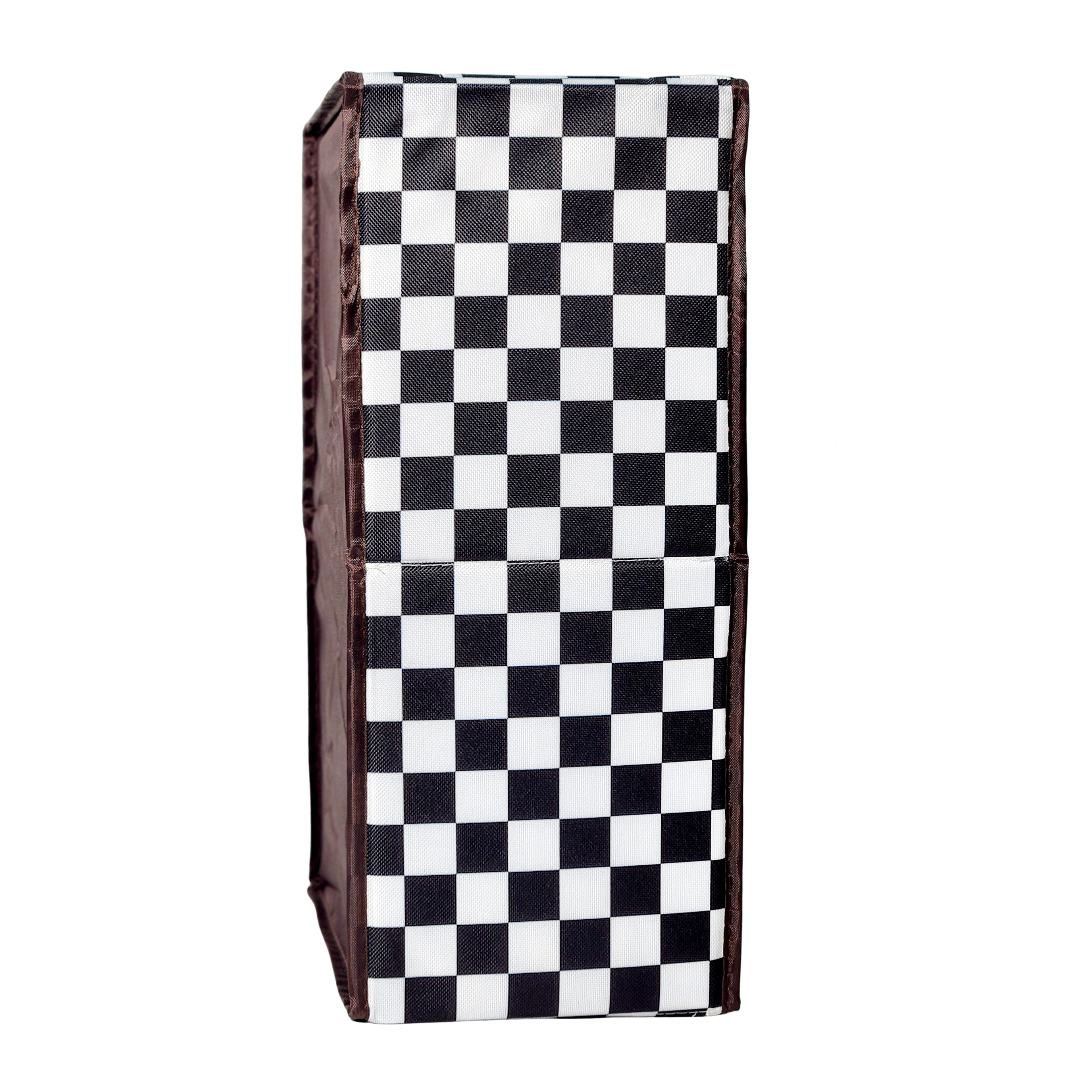 Black Chic Checkered Organizer For Wardrobe