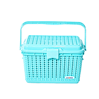 Plastic Marriot Utility Basket with Handle Multicolored