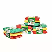 Multicolored Foam Scrubber Pads 12 Pcs