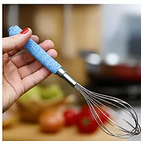 Stainless Steel Hand Blender Mixer Froth Whisk Coffee Egg Beater