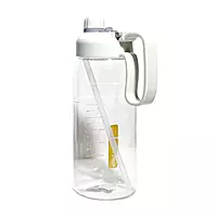 Motivational Water Bottle  With a Straw and Handle
