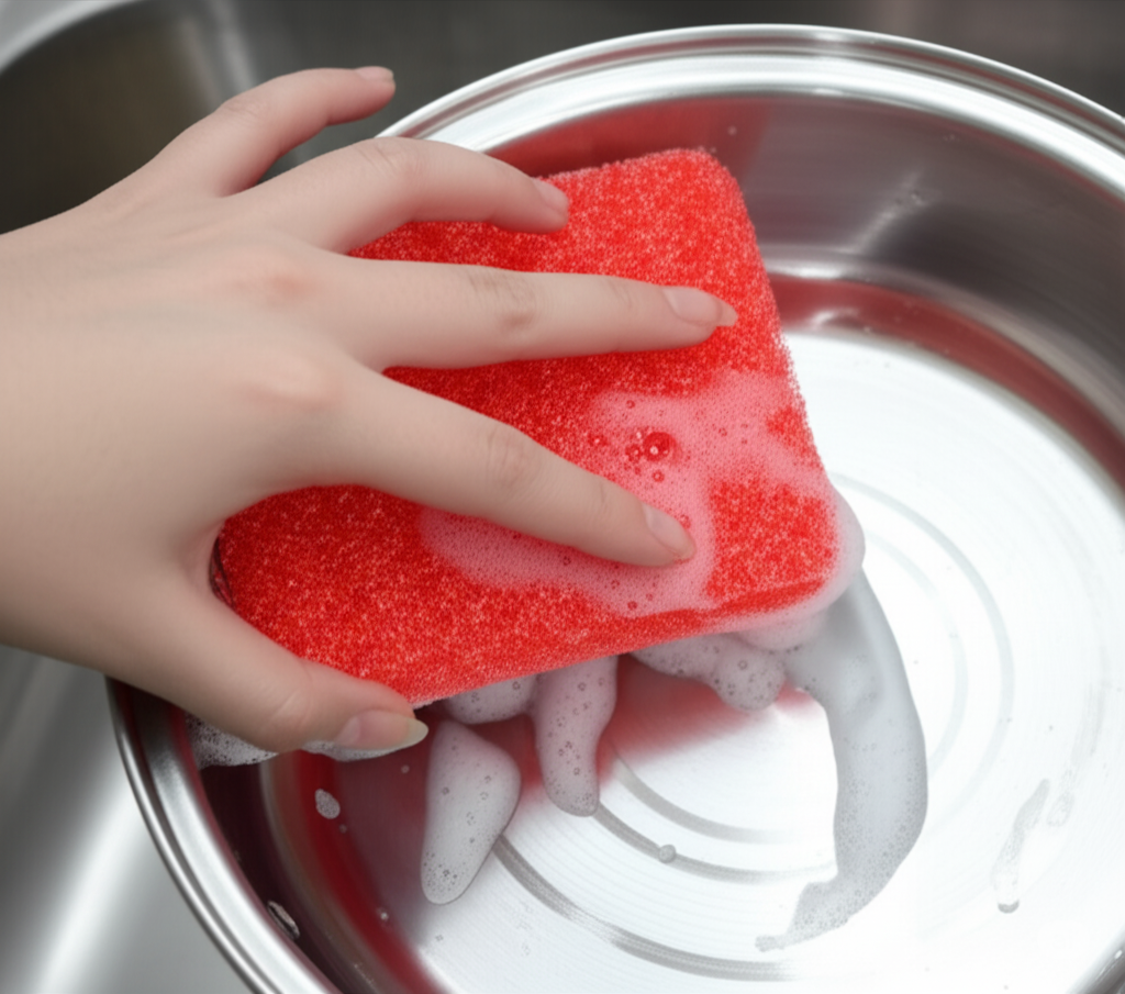 Multicolored Foam Scrubber Pads 12 Pcs
