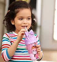 Unique Arts Sipper  Water Bottler Sipper Glass Sipper with Straw for Girls 500 ml Sipper