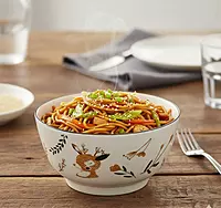 Ceramic Bowl With a Deer Design