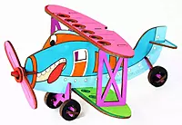 Diy 3d model Build And colour Bi-plane