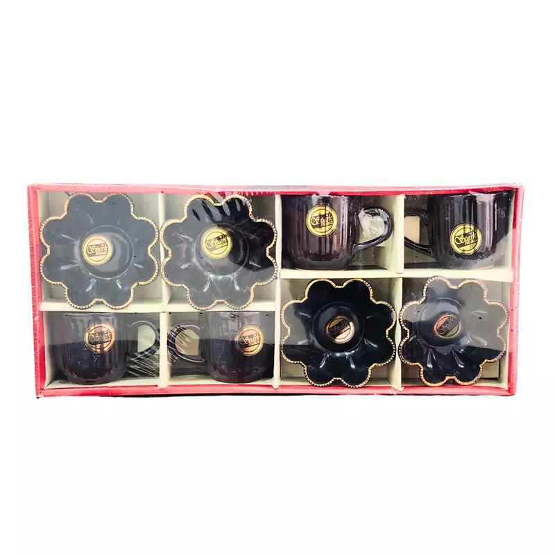 Elegant Black Tea & Coffee Set of 8pc