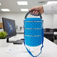 Insulated 3 Container Adjustable Food Grade Lunch Box