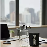 Borosilicate Glass Water Bottle With Cover