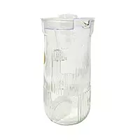 7-Piece Ribbed Glass Water Jug and Tumbler Set