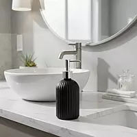 Textured Ceramic Soap Dispenser