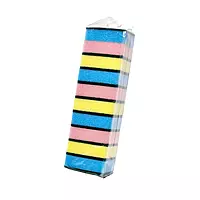 Multipurpose Scrub Pad with Sponge Multicolored Set of 10