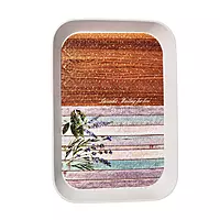 Printed Textured Serving Tray Rounded Rectangle