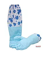 Washable Non-Slippery Long Sleeves Hand Gloves for Dishwashing, Cleaning, Gardening
