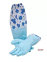 Washable Non-Slippery Long Sleeves Hand Gloves for Dishwashing, Cleaning, Gardening