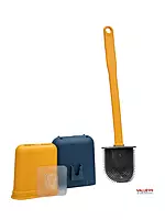 Silicon Toilet Brush with Holder Stand