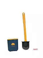 Silicon Toilet Brush with Holder Stand