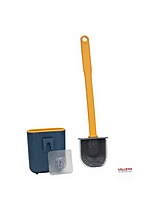 Silicon Toilet Brush with Holder Stand