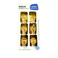 Golden Fiber Glass Sticky 6pc Hook