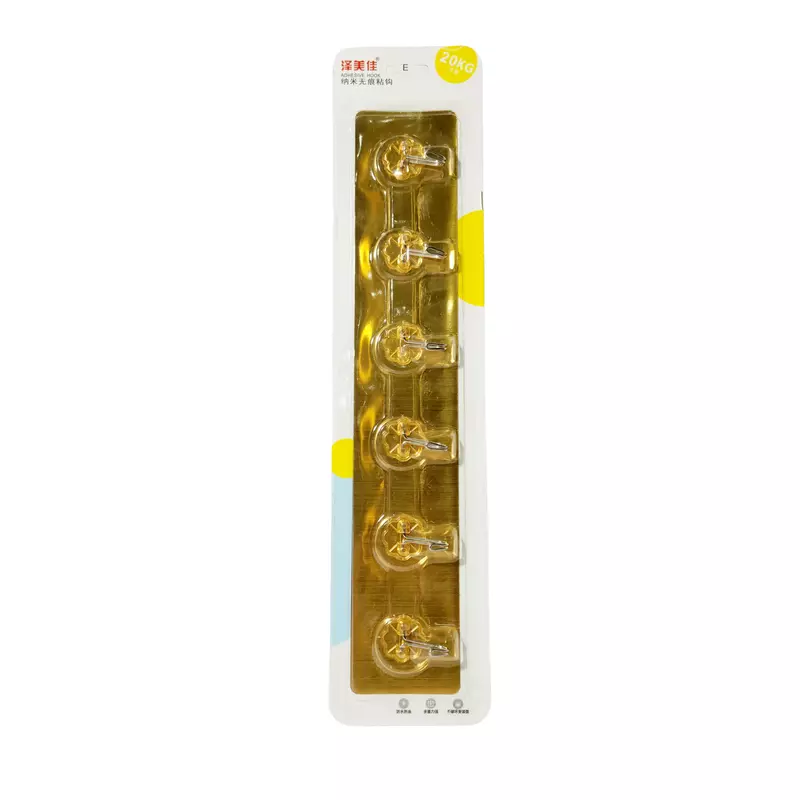 Golden Fiber Glass Sticky 6pc Strip Hook
