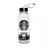 Starbucks-Themed Glass Water Bottle