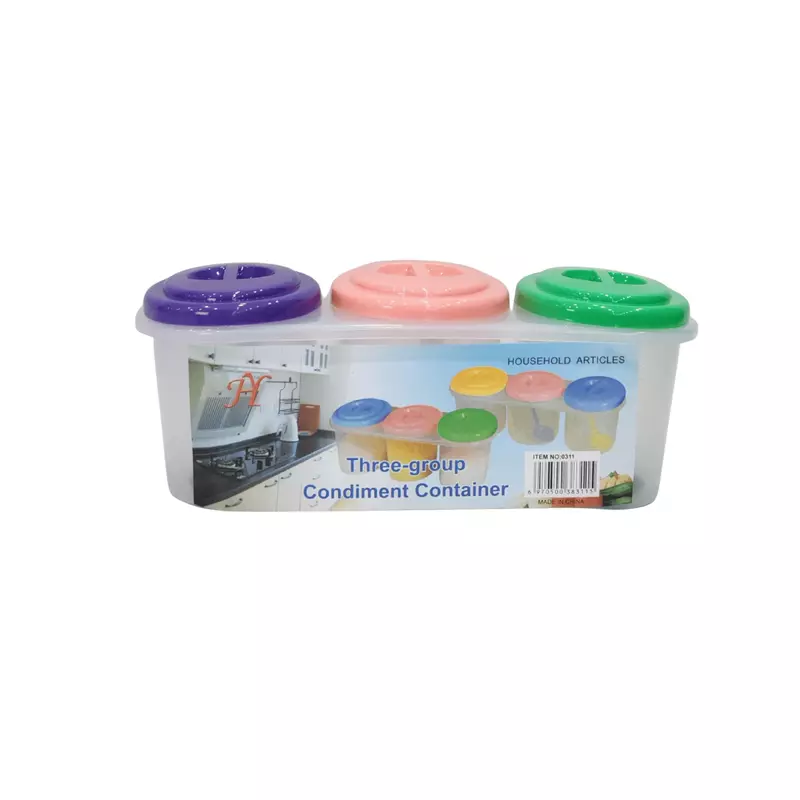 Set of 3 Storage Containers with 3 Spoons