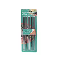 Set of 5 Metal Chopstick