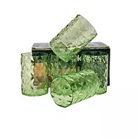 Set of 6 Transparent Plastic Glass Set - 250ml each