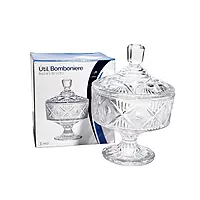 Glass Bomboniere Decorative Candy Jar with Lid