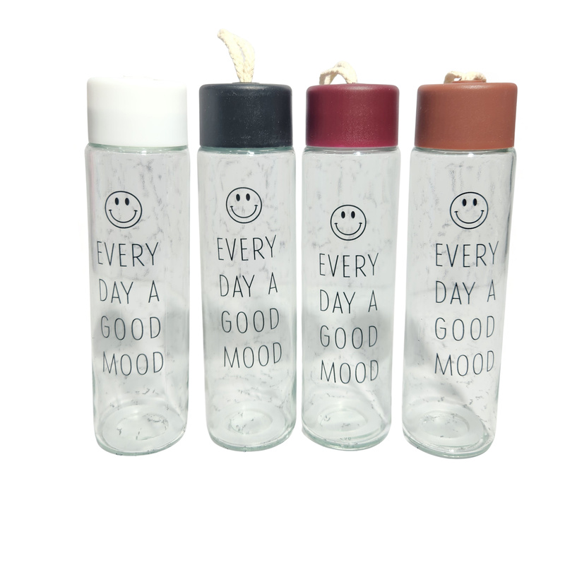 Motivational Glass water bottles