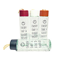 Motivational Glass water bottles