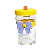 Tumblers With Bow-Shaped Silicone Sleeves and Lids.