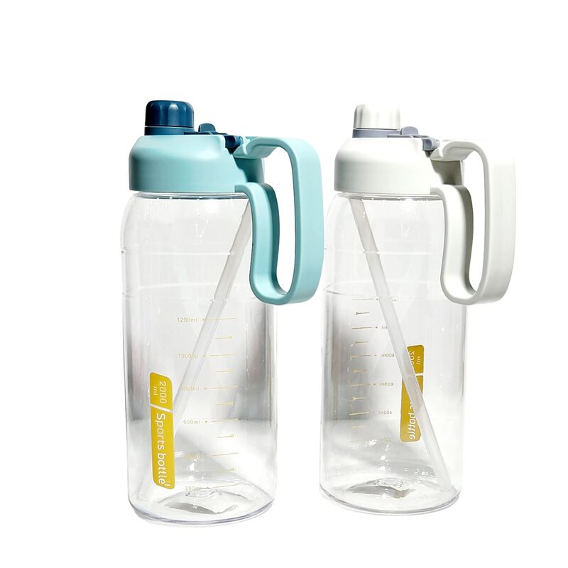 Motivational Water Bottle With a Straw and Handle